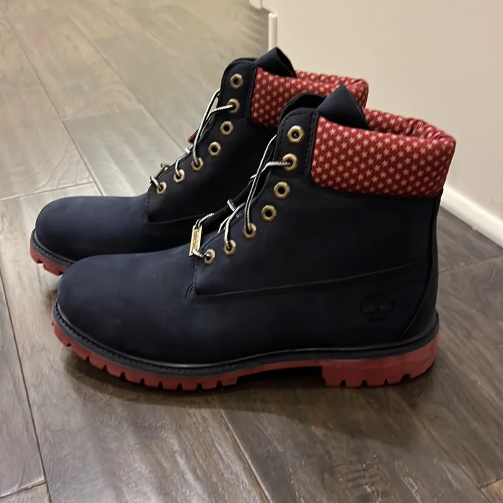 Timberland X Villa Stars and Stripes Old Glory 6” Boots new 4th of July Mens 10